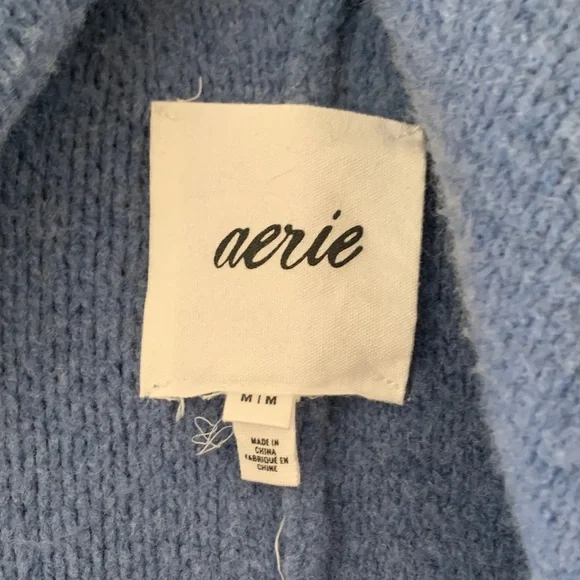 Aerie Blue Women's Cardigan Sweater - Picture 2 of 4